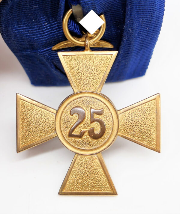 Dienstauszeichnung – Kreuz für 25 Jahre an einer Einzelspange/Einzelbandspange - Hersteller L/58 (Rudolf Souval, Wien) – Bild 3