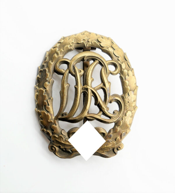 Reichssportabzeichen – DRL Sportabzeichen Bronze – Hersteller Ferd. Wagner – D.R.G.M. 35269