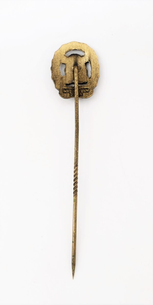 17 mm Miniatur DRL Sportabzeichen Bronze – Hersteller Wernstein, Jena – Bild 3