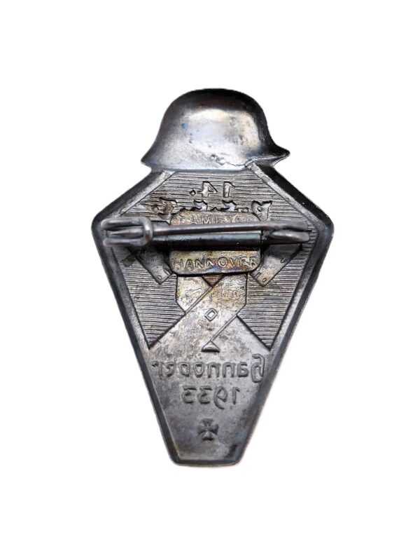 Abzeichen – Stahlhelmbund – 14. R.F.S.T. Hannover 1933 - Hersteller Lameyer, Hannover - Im seltenen Etui – Bild 3