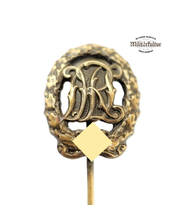 17 mm Miniatur DRL Sportabzeichen Bronze – Hersteller Wernstein, Jena