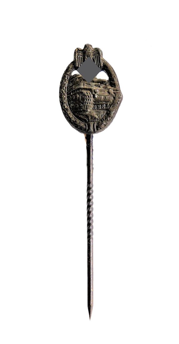 17 mm Miniatur zum Panzerkampfabzeichen Bronze - PKA – Bild 2