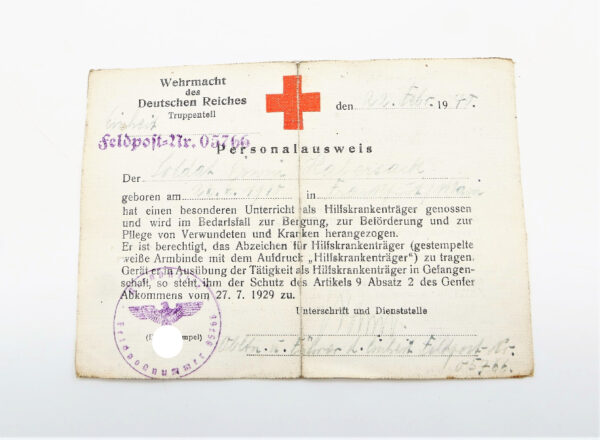 Urkunden eines Obergefreiten der 2./Pz.K.N.A. - VWA - KVK Urkunde mit Unterschrift SS Obergruppenführer Paul Hausser – Bild 2