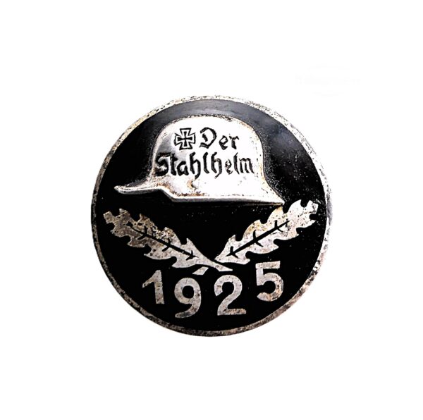 Eintrittsabzeichen Stahlhelmbund 1925 - Hersteller STH (Stahlhof Magdeburg) - Alpaka versilbert