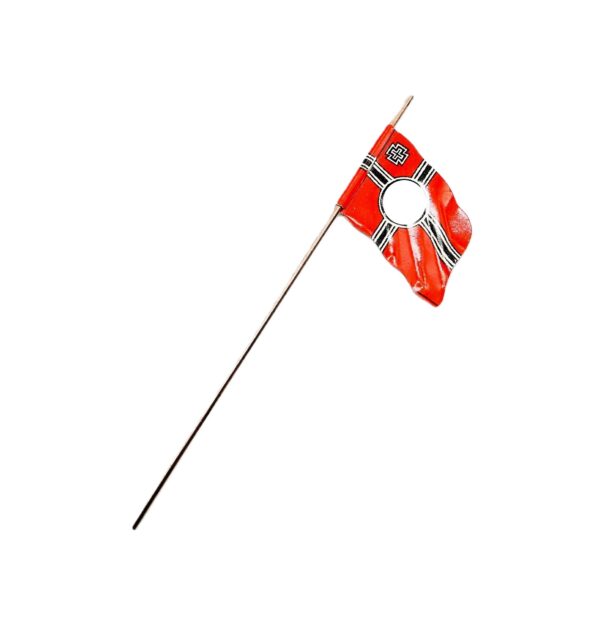 Kleine Reichskriegsflagge für Fahnenträger - Fahne - Ersatzteil für Elastolin Figuren