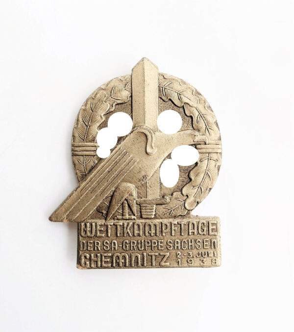 Abzeichen - Wettkampftage der SA - Gruppe Sachsen - Chemnitz 2.-3. Juli 1938