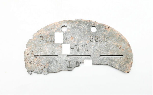 Erkennungsmarke der SS VT (Verfügungstruppe) – Regiment Germania - 3./ESSG – EKM - Dogs Tag - Bodenfund – Bild 2