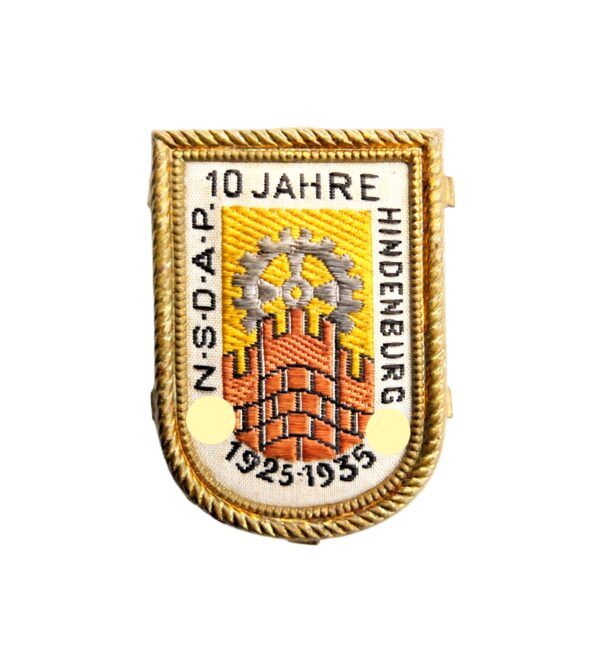 WHW (Winterhilfswerk) Abzeichen - NSDAP - 10 Jahre Hindenburg -1925-1935