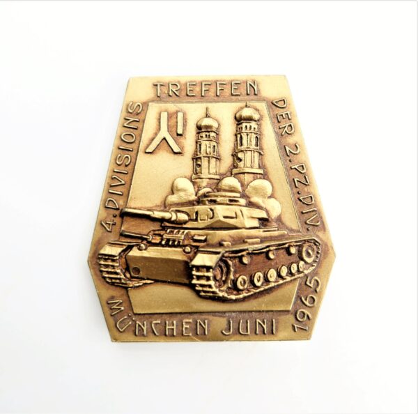 Abzeichen – 4. Divisons- Treffen der ehemaligen 2. Panzer Divison - München, Juni 1965