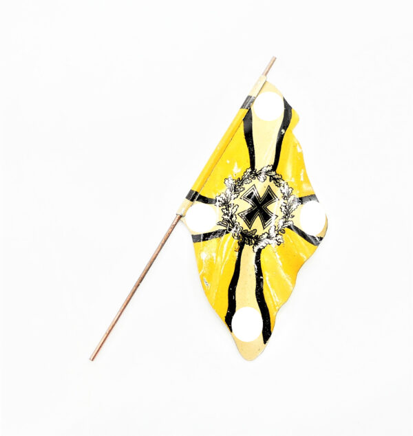 Regimentsfahne Luftwaffe für Fahnenträger - Ersatzteil für Elastolin Figuren - Flagge - Fahne