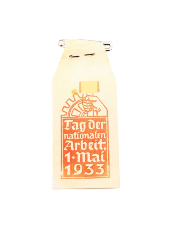 Fähnchen aus Papier - Abzeichen - DAF - Tag der nationalen Arbeit - 1. Mai 1933