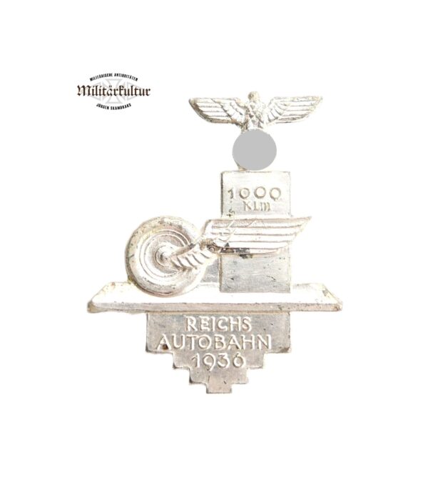 Abzeichen - 1000 Km Reichsautobahn 1936