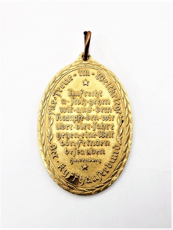 Kriegerbund Kyffhäuser – Weltkriegsmedaille 1914-1918 – Blank die Wehr – Bild 2