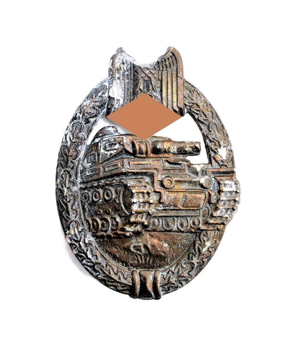 Panzerkampfabzeichen Bronze – Hersteller 1942 A.W.S. (Arno Wallpach, Salzburg) – Bodenfund - PKA
