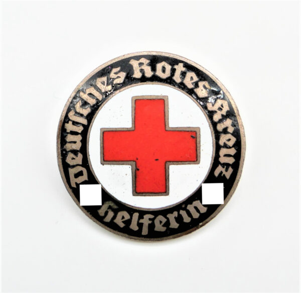 DRK (Deutsches Rotes Kreuz) Brosche – Helferin – Hersteller B