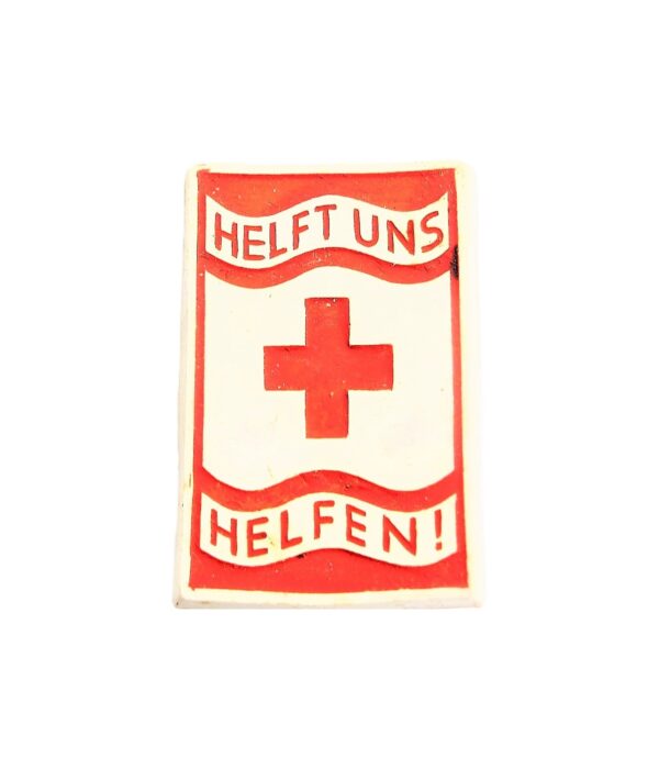 Abzeichen - Deutsches Rotes Kreuz (DRK) Helft uns helfen! - Spendenabzeichen zugunsten des Winterhilfswerk (WHW)