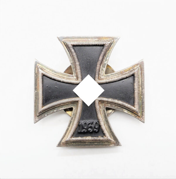 Eisernes Kreuz 1. Klasse 1939 - An Schraubscheibe – Hersteller L/59 (Alois Rettenmaier, Schwäbisch-Gmünd) - Mit quadratischer Zusatzpunze