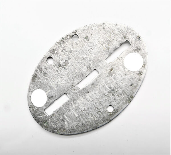 Erkennungsmarke Waffen SS – FGD A. u. E. KP. - Frontfertigung aus Aluminium - EKM – Dogs Tag – Bodenfund