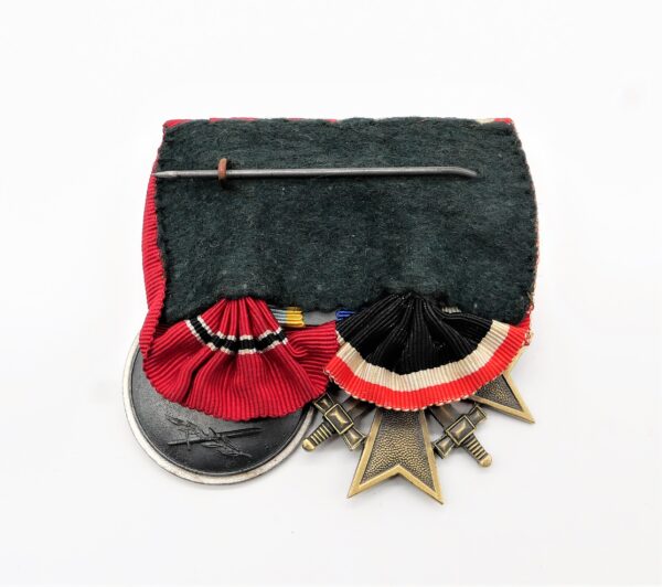 Ordensspange - Kriegsverdienstkreuz 2. Klasse mit Schwerter - Medaille Winterschlacht im Osten 1941/42 - Hersteller 88 (Werner Redo, Saarlautern) – Bild 3