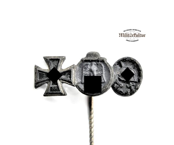 Kleine Ordensspange - 9 mm Miniatur - Eisernes Kreuz - Medaille Winterschlacht im Osten - Verwundetenabzeichen