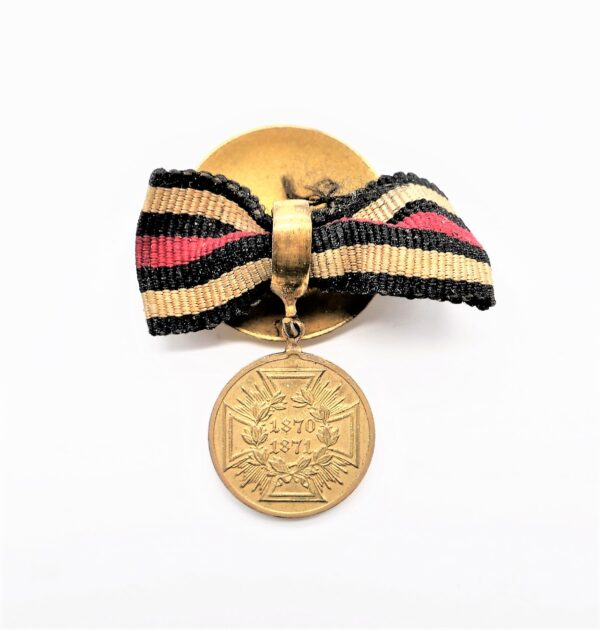 Preussen - 15 mm Miniatur zur Kriegsdenkmünze 1870/71 - Fürs Knopfloch