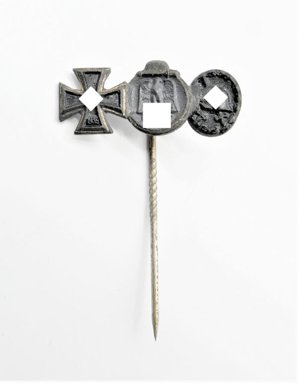 Kleine Ordensspange - 9 mm Miniatur - Eisernes Kreuz - Medaille Winterschlacht im Osten - Verwundetenabzeichen – Bild 2