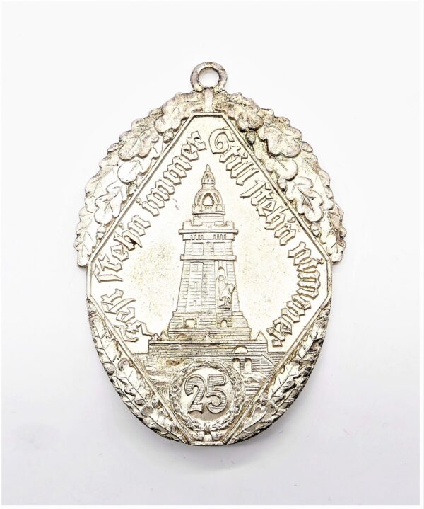 Fahnenmedaille des Kyffhäuserbund – Silber für 25 Jahre – Medaille für Fahne - Hersteller Hoffstätter, Bonn – Bild 2