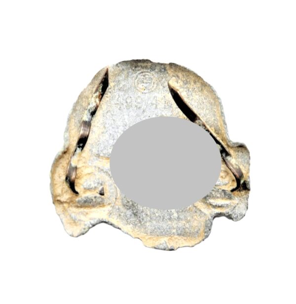 Totenkopf für die Schirmmütze der SS – Hersteller 499/41 (Fritz Zimmermann, Pforzheim) - Skull - Bodenfund – Bild 2