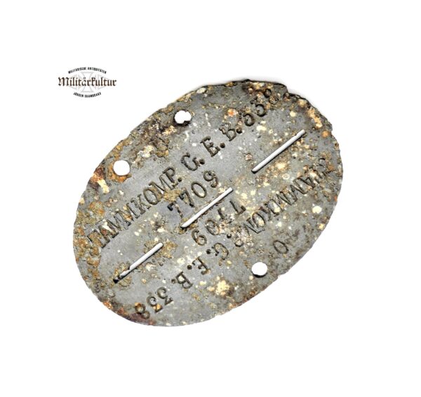 Erkennungsmarke – STAMMKOMP. G.E.B. 358 - 7709 – Bodenfund – EKM – Dogs Tag