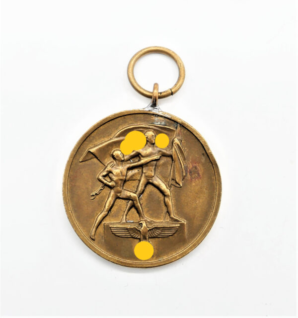 Medaille zur Erinnerung an die Heimkehr des Memellandes - Memelland - Schräges G mit HC Markierung