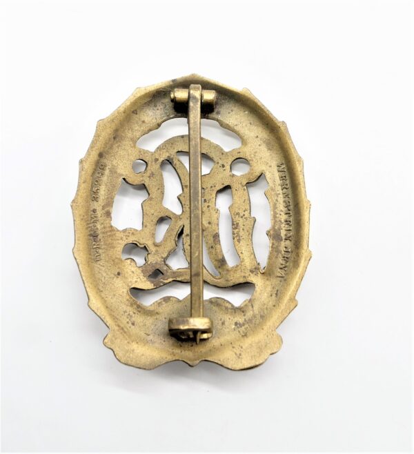 DRL Sportabzeichen Bronze – Hersteller Wernstein, Jena – D.R.G.M. 35269 – Bild 2