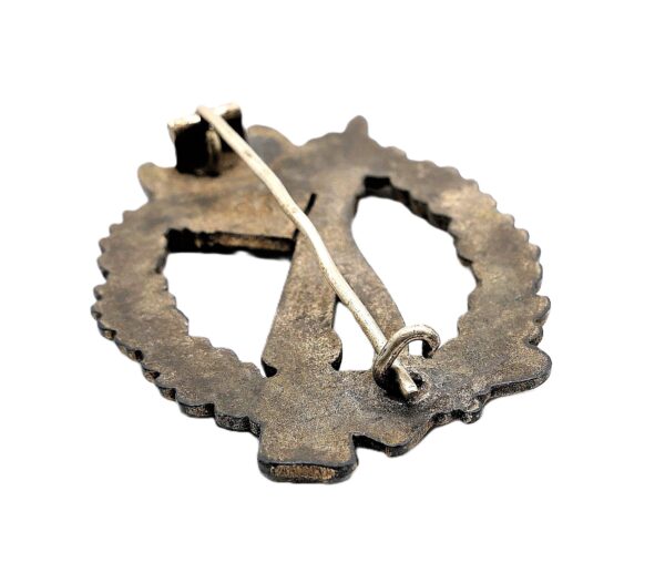 Infanterie Sturmabzeichen Silber Hersteller BSW (Brüder Schneider Wien) – Mit der Verleihungsschachtel im Wölkchendesign – ISA – Bild 4