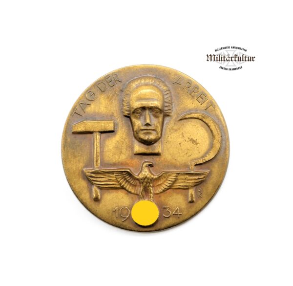Abzeichen – Tag der Arbeit 1934 – Hersteller 20 Reichsverband, Pforzheim