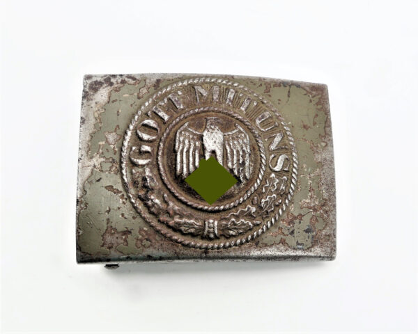 Koppelschloss - Eisen lackiert – Wehrmacht – Heer – Bild 2