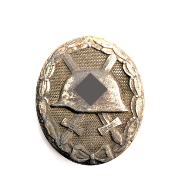 Verwundetenabzeichen Silber – Hersteller 100 (Wächtler & Lange, Mittweida) – VWA