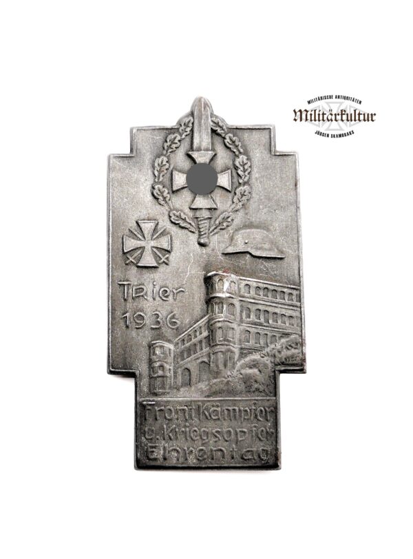 Abzeichen - NSKOV (National Sozialistische Kriegsopfer Versorgung) – Trier - Frontkämpfer und Kriegsopfer Ehrentag 1936