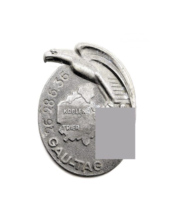 Abzeichen - Gau Tag Koblenz - Trier - 26.-28. 06. 1936 - Aluminium