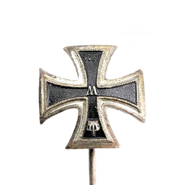 16 mm Miniatur zum Eisernen Kreuz 1. Klasse 1914 - Mit Produktionsfehler - EK