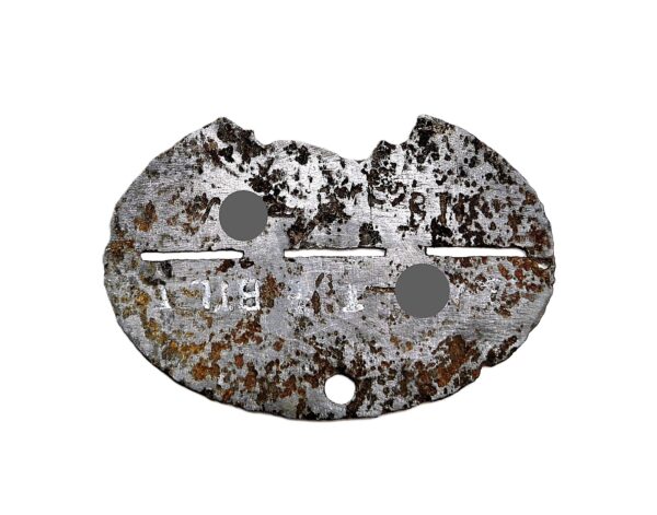 Erkennungsmarke 3./SS Totenkopf - Ersatz Btl. - EKM - Dogs Tag - Bodenfund – Bild 2