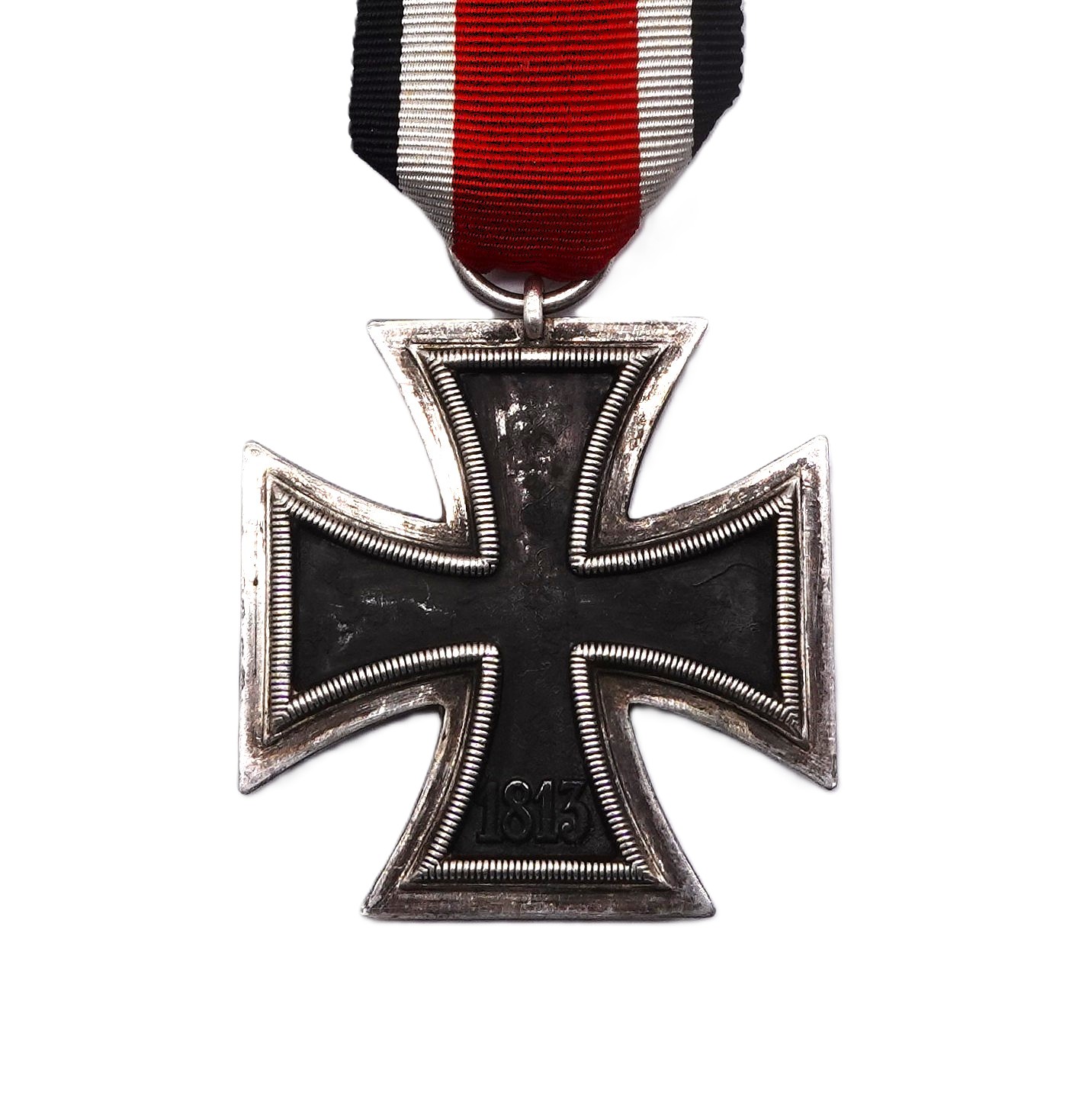 Eisernes Kreuz 2. Klasse 1939 – Hersteller 24 (Arbeitsgemeinschaft der Hanauer Plakettenhersteller, Hanau am Main) – Mit Zusatzpunze WB – EK – Bild 2