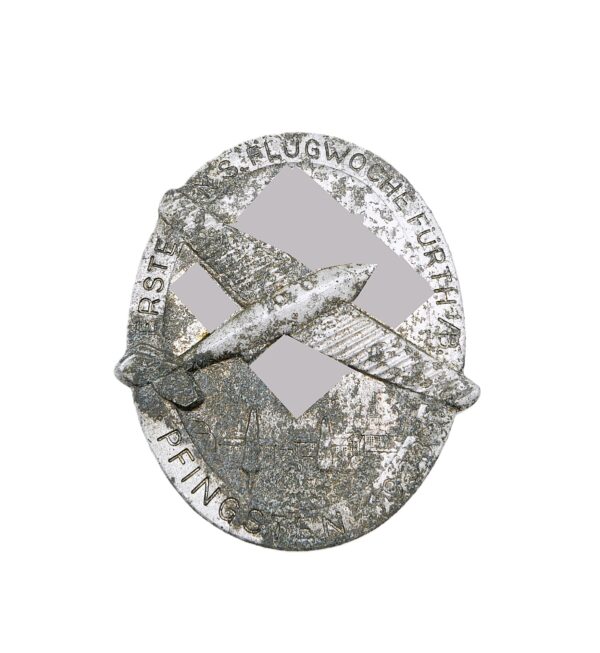 Plakette - NSFK - Erste N.S. Flugwoche Fürth i/B. - Pfingsten 1933 - Bodenfund