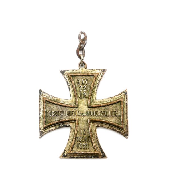 Weltkriegs-Erinnerungskreuz - Königlich-bayerischen 22. Infanterie-Regiments - Fürst Wilhelm von Hohenzollern
