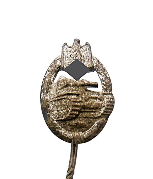 16 mm Miniatur zum Panzerkampfabzeichen Silber - PKA