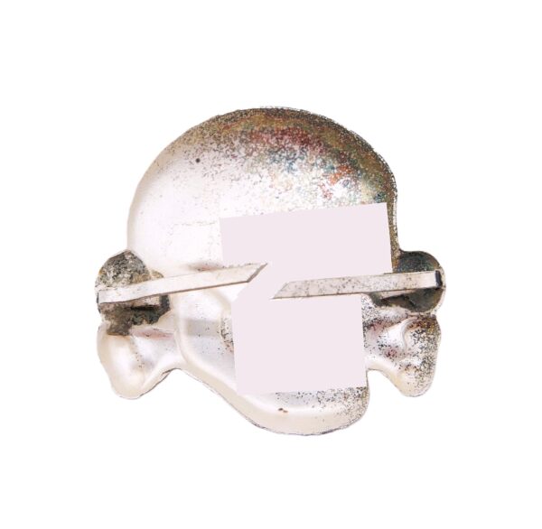 Totenkopf für die Schirmmütze der SS – Unmarkierter Deschler - Skull – Bild 2