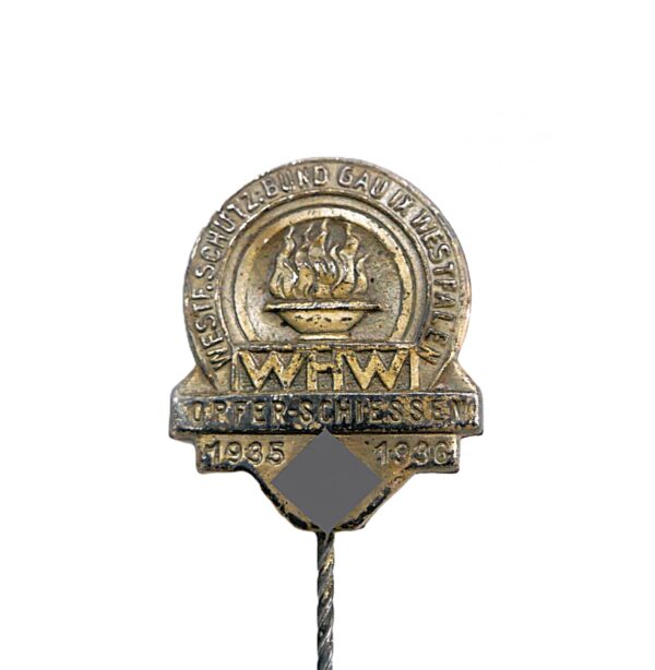 Abzeichen - WHW (Winterhilfswerk) - WESTF. SCHÜTZ. BUND - GAU XI WESTFALEN - OPFER-SCHIESSEN  1936-1936