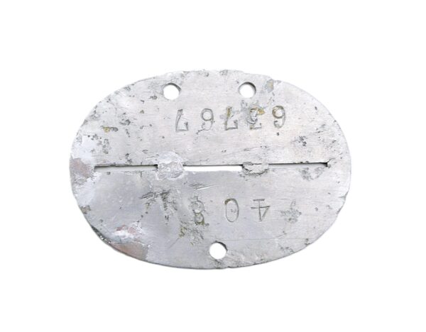 Codierte Erkennungsmarke 63767 – 9. / Funkhorch / Luftnachrichten Regiment 40 – Luftwaffe - EKM – Dogs Tag – Bodenfund – Bild 2