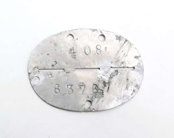 Codierte Erkennungsmarke 63767 – 9. / Funkhorch / Luftnachrichten Regiment 40 – Luftwaffe - EKM – Dogs Tag – Bodenfund – Bild 2