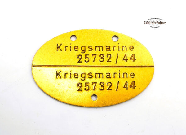 Erkennungsmarke der Kriegsmarine – 25732/44 – EKM – Dogs Tag – Bild 2