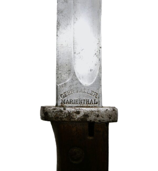 Bajonett – Seitengewehr 84/98 – Hersteller GEBR. HELLER, MARIENTHAL – Bild 6