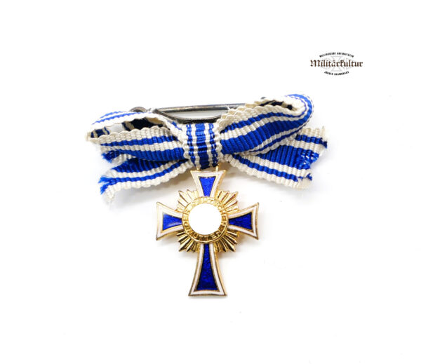 Miniatur zum Mutterkreuz Gold – Hersteller L/60 (Gustav Brehmer, Markneukirchen) - MK